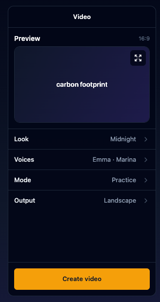 Close-up of Prologue voice, mode and output controls